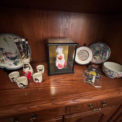 Collector plates, doll and more