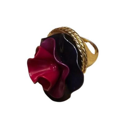 Vintage LOLA Marc Jacobs Solid Perfume Colorful Chunky Ring