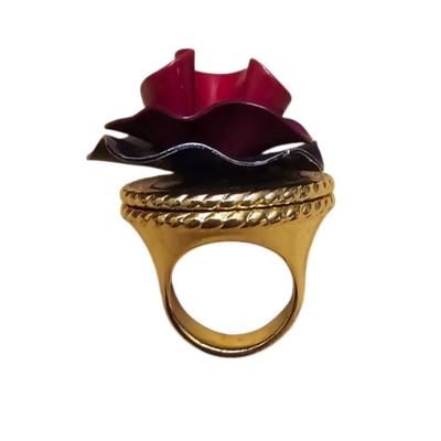 Vintage LOLA Marc Jacobs Solid Perfume Colorful Chunky Ring