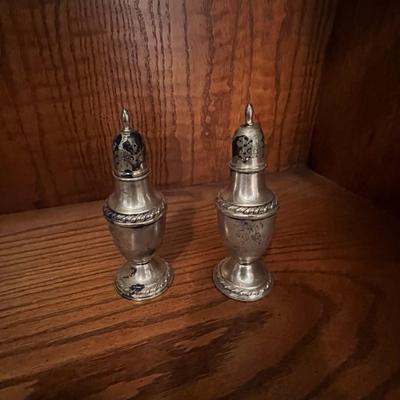 Rogers Sterling Salt and Pepper Shakers