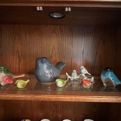 7 Bird Figurines