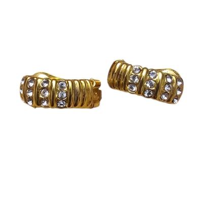 Vintage Gold Tone Clip-on Earrings