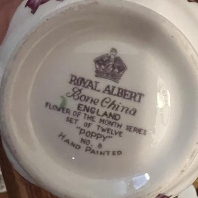 9 cups and saucers