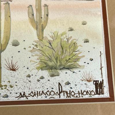 Lot of 4 Original Watercolor Artworks by Michael Chiago