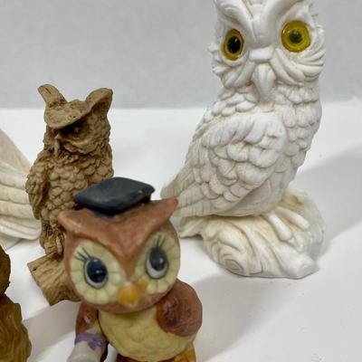 Lot of 5 Owl Figurines