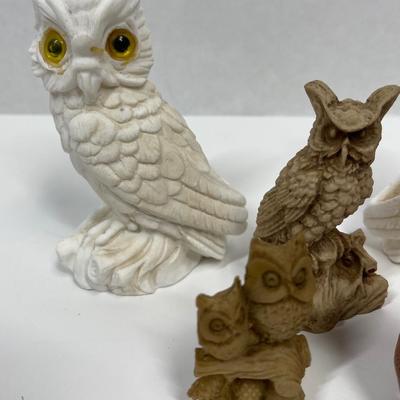 Lot of 5 Owl Figurines