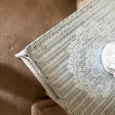 Wicker end table
