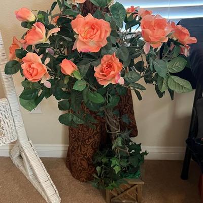 Rose Bush Flower Arrangement