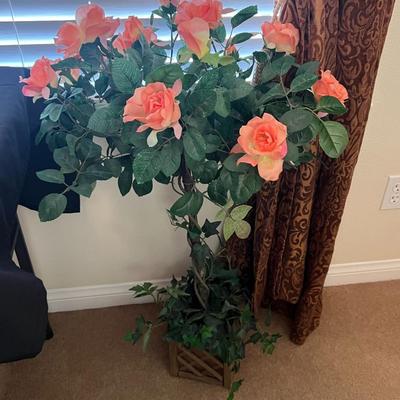Rose Bush Flower Arrangement