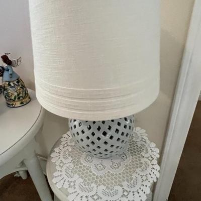 White table lamp