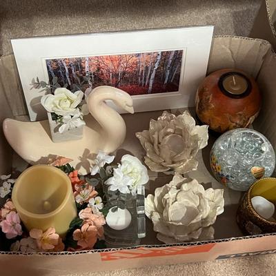 Box of home decor