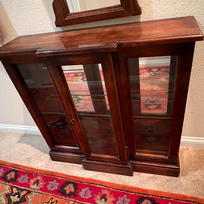Entry way curio and mirror
