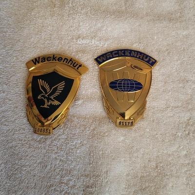 WACKENHUT VINTAGE SECURITY BADGES