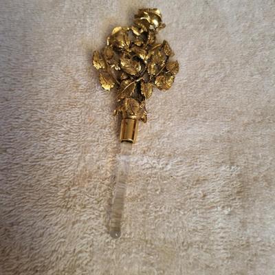 VINTAGE MATSON ORMOLU PERFUME BOTTLE STOPPER