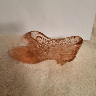 3 FENTON GLASS SHOES