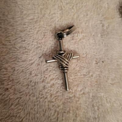 STERLING SILVER BRACELET AND 2 PENDANTS