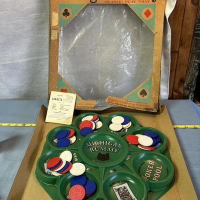 Vintage Michigan Rummy Set