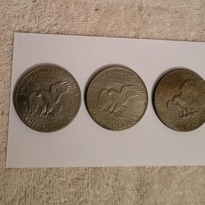 3 EISENHOWER LIBERTY DOLLARS
