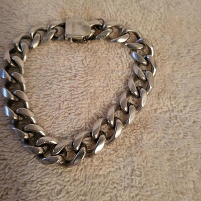 STERLING SILVER BRACELET SIGNED ELCO