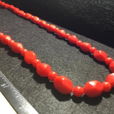 Red fashion necklace