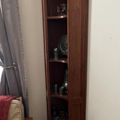 Oak corner shelf