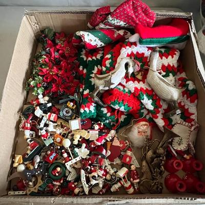 Box vintage Christmas ornaments