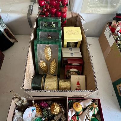 3 boxes Christmas decor