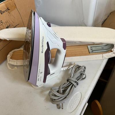 Rowenta iron and sleeve ironing board