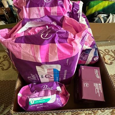 Box sanitary products