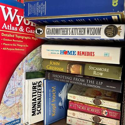 3 boxes of books