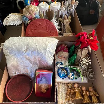 3 boxes Christmas decorations