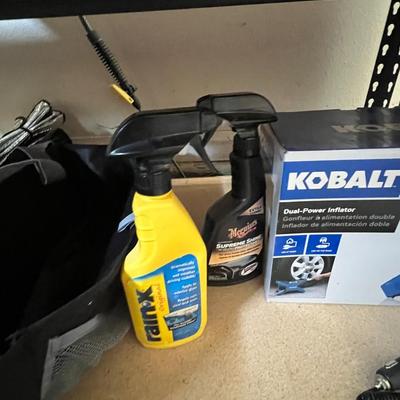 Kobalt power inflator, trunk organizer