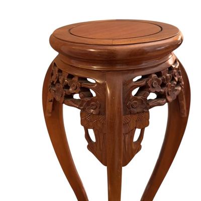 Ornately Carved Wooden Stand (LR-DZ)