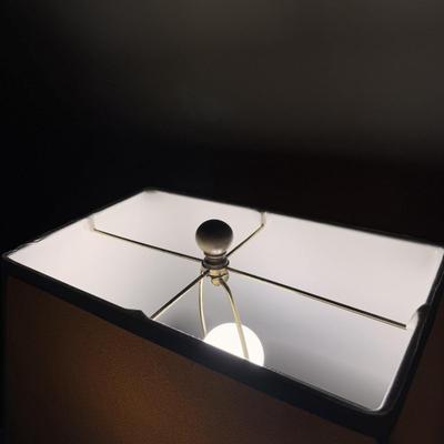 Woven Table Lamp w/ Wooden Base (LR-DZ)