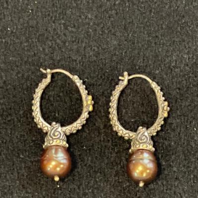 18K Sterling Silver Earrings