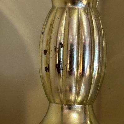 Two Pairs of Candle Holders Marble & Gold Toned