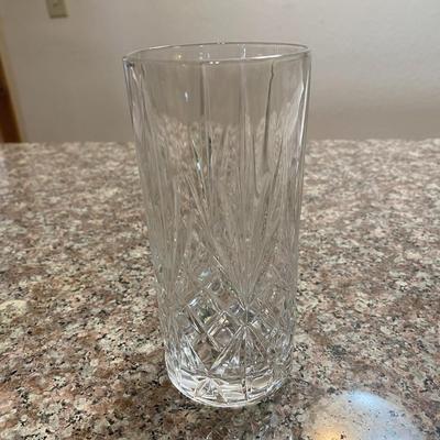 Highball cut glass drinking glasses set