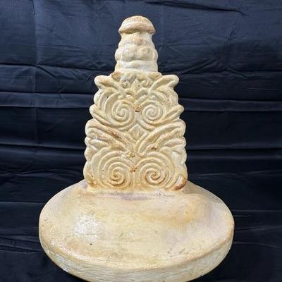 Vintage Container Vase Cream & Yellow