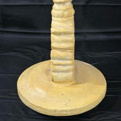Vintage Container Vase Cream & Yellow