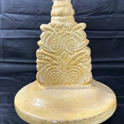 Vintage Container Vase Cream & Yellow