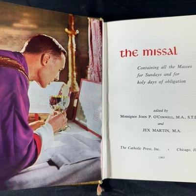 The Catholic Missal and Holy Bible 1960s.