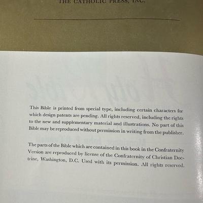 The Catholic Missal and Holy Bible 1960s.