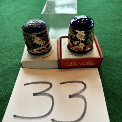 Porcelain Kansas Thimbles