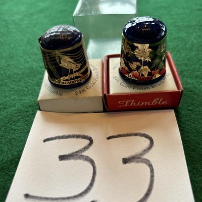Porcelain Kansas Thimbles