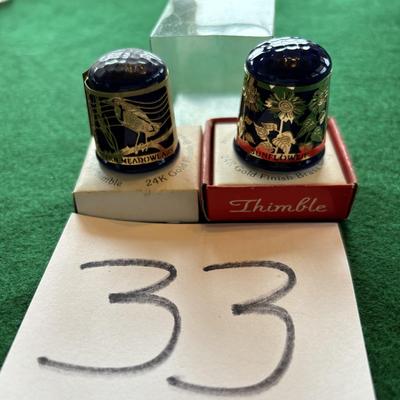 Porcelain Kansas Thimbles