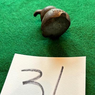 Vintage Cast Iron Advertising Bucki Paperweight
