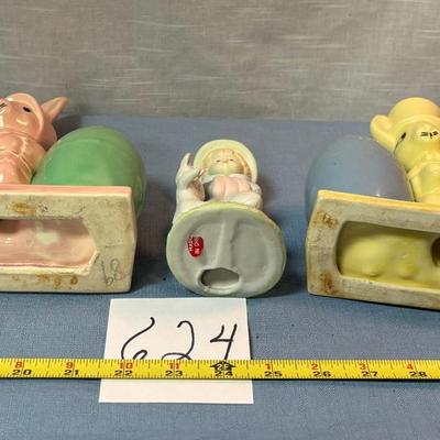 Vintage Bunny Planters and More