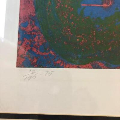 Serigraph Signed & numbered original Robert Beauchamp 1975