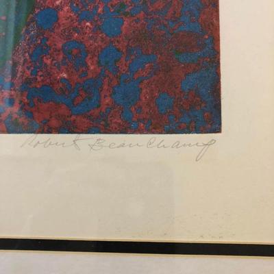 Serigraph Signed & numbered original Robert Beauchamp 1975