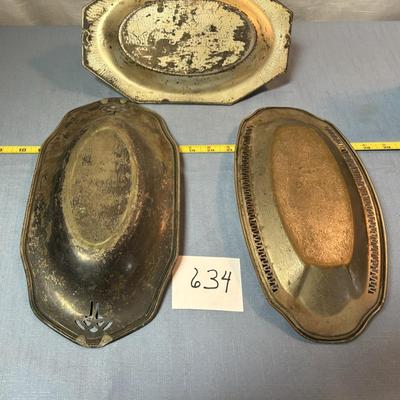 Vintage Oval Serving Trays